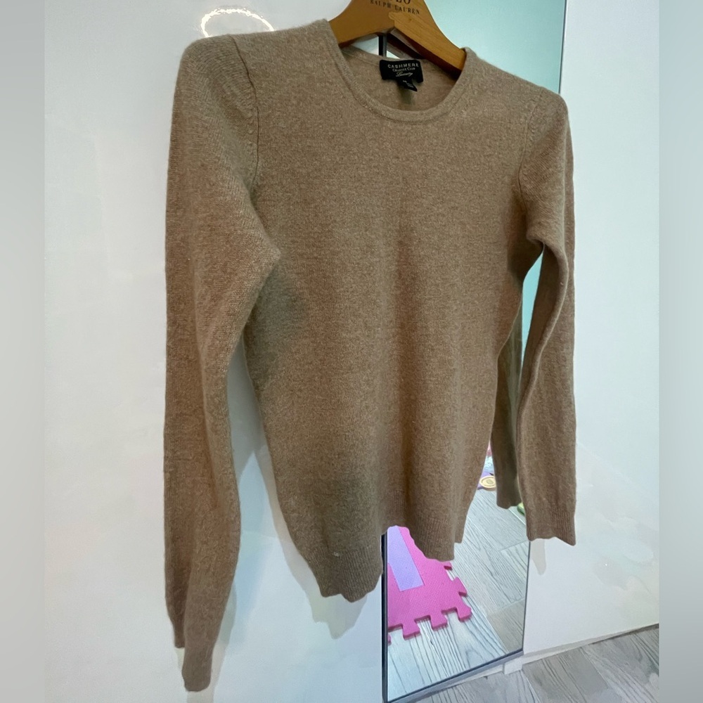 Charter Club Women's Beige Crew Neck Sweater